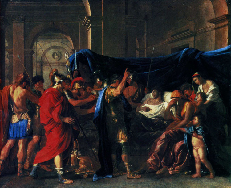 Никола Пуссен - «Смерть Германика» (1626-28).