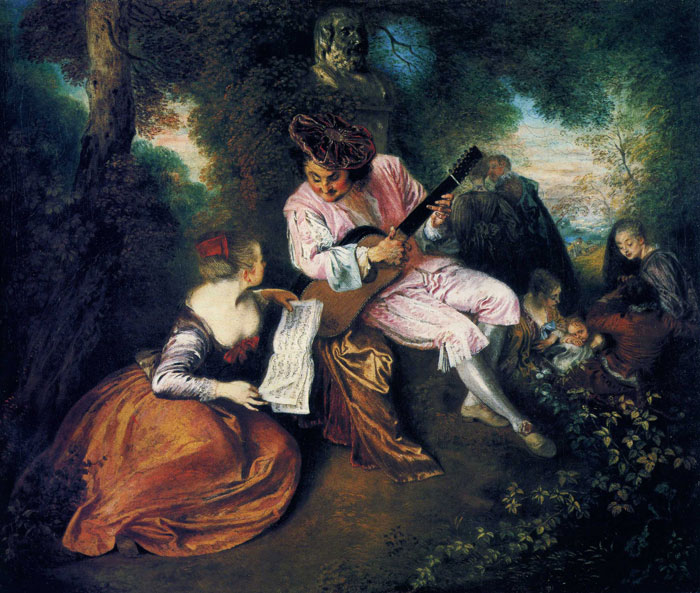 Жан Антуан Ватто - «Гамма любви» (ок.1715).