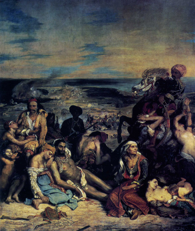Эжен Делакруа - «Резня на Хиосе» (1824).