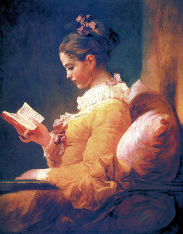 Жан Оноре Фрагонар - «Читающая девушка» (ок.1775).