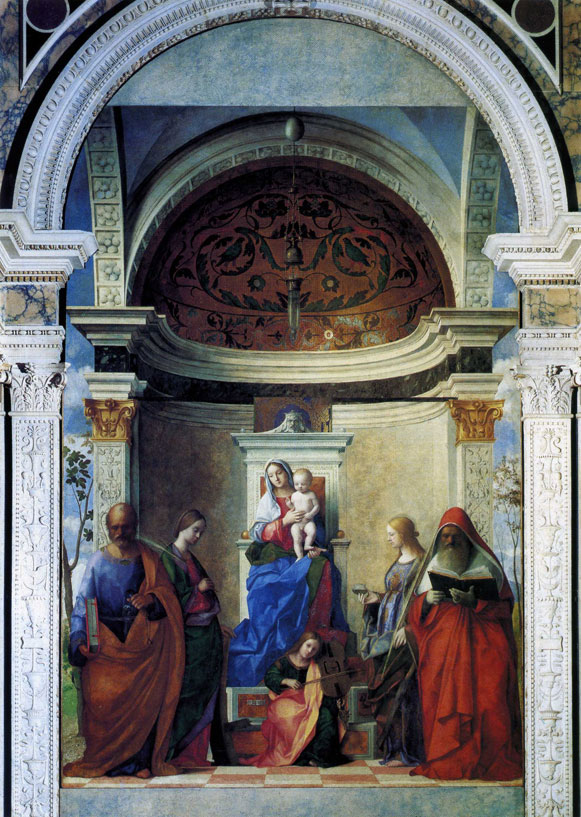 Джованни Беллини - «Мадонна со Святыми» (1505).