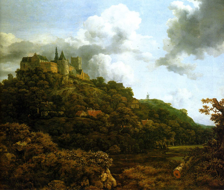 Якоб ван Рейсдал - «Замок Бентхейм» (1653).