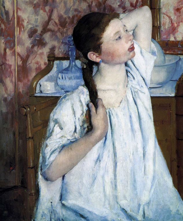 Мэри Стивенсон Кассат - «Утренний туалет» (1886).