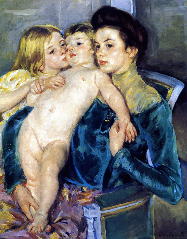 Мэри Стивенсон Кассат - «Поцелуй» (1902).