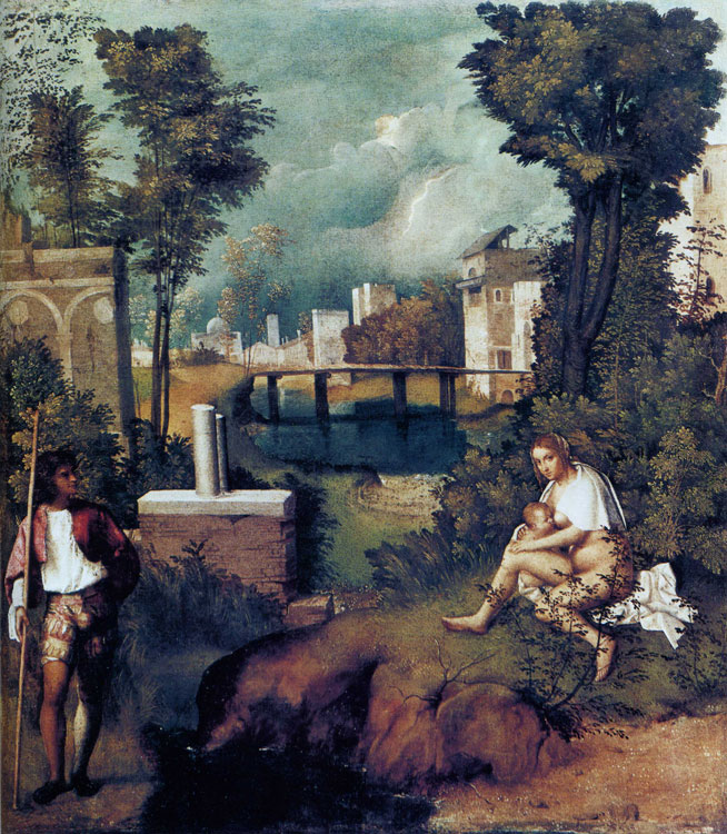 Джорджоне - «Гроза» (ок.1505).