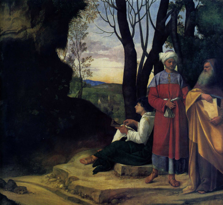 Джорджоне - «Три философа» (ок.1508).